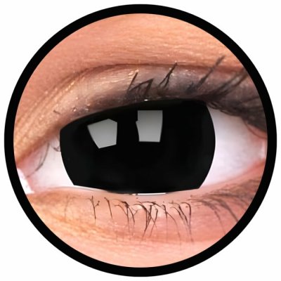 MaxVue Vision ColourVue Crazy čočky Black Titan 2 ks tříměsíční nedioptrické – Hledejceny.cz