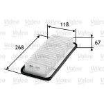 Vzduchový filtr VALEO 585125 – Hledejceny.cz