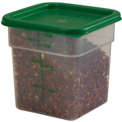 Transparentní polypropylenová nádoba na potraviny CamSquare®, Cambro, 17,2 l, 17,2L, 256x310x(H)320mm – Zbozi.Blesk.cz