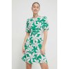 Dámské šaty Desigual Bílo-zelené dámské květované šaty Nashville