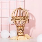 Robotime 3D puzzle Horkovzdušný balón 140 ks – Zboží Dáma