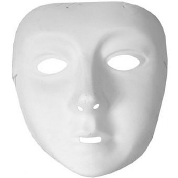 Bílá maska k domalování