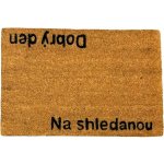 Home Elements Rohožka s textem Dobrý den, Nashledanou hnědá 40 x 60 cm – Hledejceny.cz