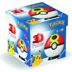 RAVENSBURGER 3D Puzzleball Pokémon Repeat Ball 54 ks – Hledejceny.cz