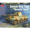 Model German King Tiger Henschel Turret Academy Model Kit tank 13423 1:72