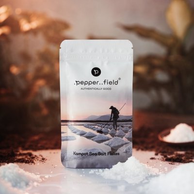 Sea Salt Flakes solné pyramidy výběr největších krystalů solných vloček Kampotu 100 g – Hledejceny.cz