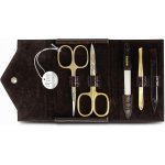 Solingen Dámská kožená sada na manikúru Croco 1098 hnědá – Zboží Dáma