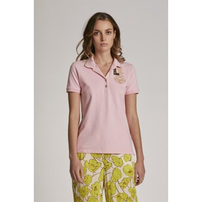 LA MARTINA WOMAN POLO S/S PIQUET STRETCH růžová