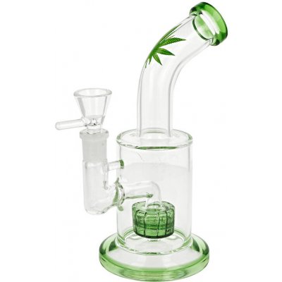 Super Heroes Skleněný bong s perkolací Green 21cm – Zboží Dáma