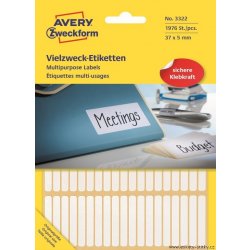 Avery Zweckform 37x5 mm 1976 etiket bílé 3322