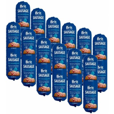 Brit Sausage Chicken & Lamb 12 x 0,8 kg – Zboží Mobilmania