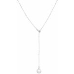 Agato Stříbrný flexibilní náhrdelník s pravou perlou AGT-N003W-P – Sleviste.cz