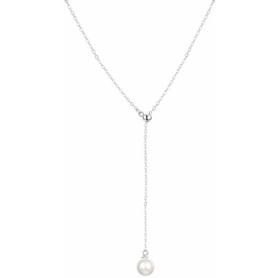 Agato Stříbrný flexibilní náhrdelník s pravou perlou AGT-N003W-P – Sleviste.cz