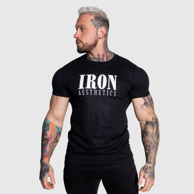 Aesthetics pánské sportovní tričko Iron Urban černé – Zboží Dáma