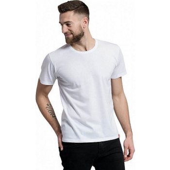 CityZen bavlněné pánské triko proti pocení kulatý výstřih bílé
