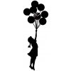 Hodiny Clocker Balloon girl