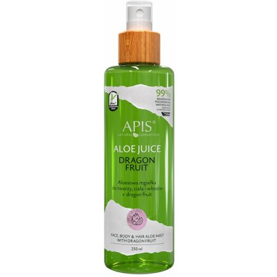 Apis Aloe Juice Face, Body & Hair Aloe Mist With Dragon Fruit Aloe vera mlha na obličej, tělo a vlasy 250 ml – Zbozi.Blesk.cz