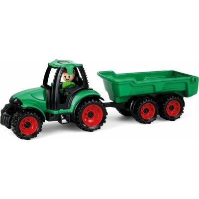 Lena Auto Truckies traktor s vlečkou plast 32 cm s figurkou – Zbozi.Blesk.cz