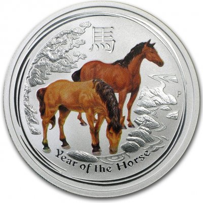 The Perth Mint Australia Australian 1 Lunární rok koně BU 2 oz