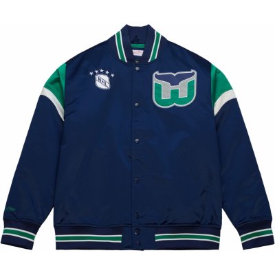 Mitchell & Ness Hartford Whalers NHL Heavyweight Satin Jacket – Zboží Mobilmania