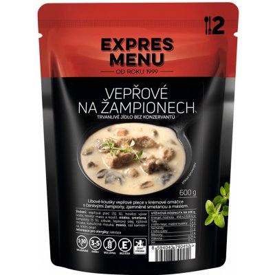 EXPRES MENU Vepřové na žampionech 600 g – Zboží Mobilmania