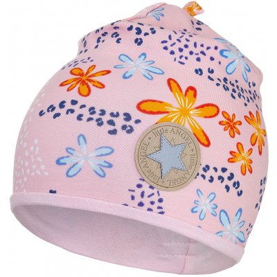 Little Angel čepice podšitá Outlast růžová kytky/růžová baby – Hledejceny.cz