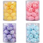 Kraslice plast 24ks 30mm pruhy, kytičky v krabičce, mix barev – Hledejceny.cz