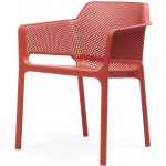 NARDI Červené plastové zahradní křeslo Net – Zboží Mobilmania