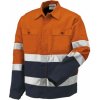 Pracovní oděv ISSA Bunda pracovní reflexní oranžová/modrá