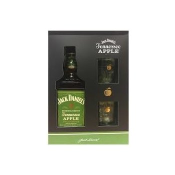 Jack Daniel's Apple 35% 0,7 l (dárkové balení 2 sklenice)