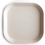 Mushie hranatý talíř 2 ks 19 x 19 cm Ivory bílá – Zboží Dáma