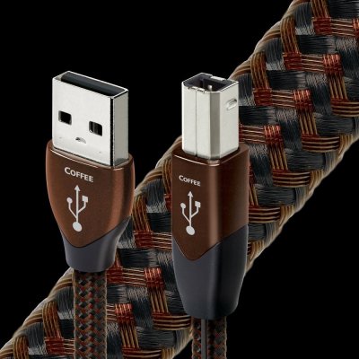 Audioquest Coffee USB AB 1,5m (Precizní high-endový kabel s konektory USB A samec - USB B samec. 1.5m)