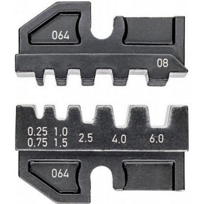 Knipex Crimpprofil für Aderendhülsen 97 49 08 krimpovací nástavec dutiny na kabely 0.25 do 6 mm² Vhodné pro značku (kleště) Knipex 97 43 200, 97 43 E, 97 43 E – Sleviste.cz