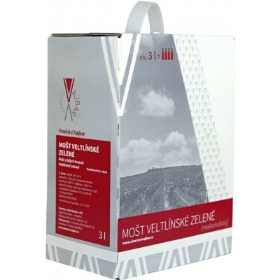 Vajbar 100% hroznový mošt z bílých hroznů, bag in box 3 l – Zboží Dáma