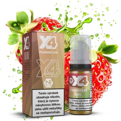 X4 Bar Juice Strawberry Kiwi 10 ml 10 mg – Sleviste.cz