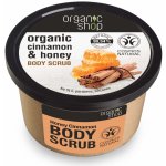 Organic Shop Omlazující tělový peeling skořice a med 250 ml