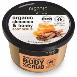 Organic Shop tělový peeling Med a Skořice 250 ml