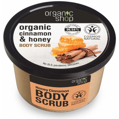 Organic Shop tělový peeling Med a Skořice 250 ml – Zboží Mobilmania