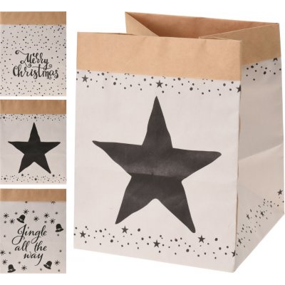 H&L Papírový košík 20cm, hvězda, vánoční – Hledejceny.cz