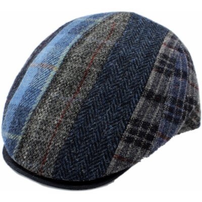 Fiebig Headwear since 1903 Patchworková bekovka Harris Tweed modrá – Hledejceny.cz