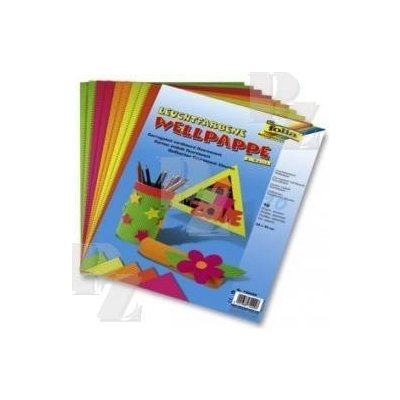 Vlnitý karton neonový 25x35cm 10ks mix, SMT Creatoys – Sleviste.cz