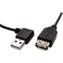 Goobay 95701 USB 2.0 prodlužovací A-A, M-F, lomený vpravo, 15cm