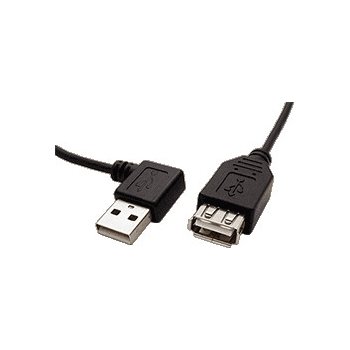 Goobay 95701 USB 2.0 prodlužovací A-A, M-F, lomený vpravo, 15cm