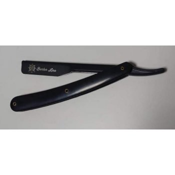 Barber Line Black Razor Plastic Handle 06435 břitva na vyměnitelné žiletky, poloviční čepel