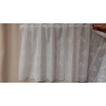 Záclona na vitrážku vyšívaná KVĚTINY Gerster 11565 50 cm – Zboží Mobilmania