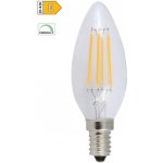 Diolamp LED Filament Candle žárovka čirá C35 5W/230V/E14/2700K/680Lm/360°/Dim – Hledejceny.cz