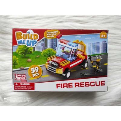 BuildMeUp stavebnice Fire rescue 58 ks nebo 59 ks – Zboží Živě