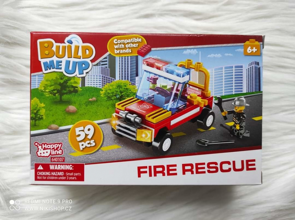 BuildMeUp stavebnice Fire rescue 58 ks nebo 59 ks