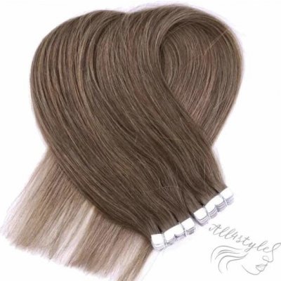 Vlasové PU pásky MINI Tape in na prodlužování vlasů 50cm 10A popelavá blond – Zboží Mobilmania