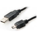 Equip 128521 mini USB 2.0 cable AM -> mini5p 1.8m, černý